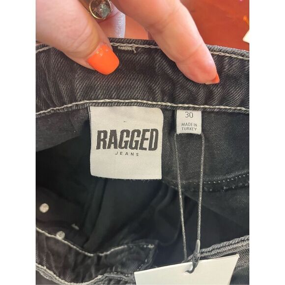 The Ragged Priest Dollz Kill Rubic Charcoal Distressed Square Baggy Jeans sz 30 - Picture 11 of 12